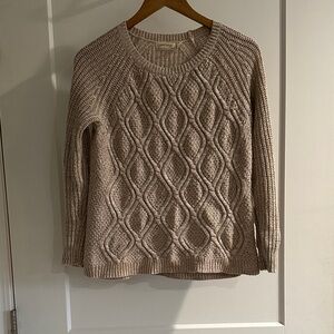 Faded Glory Textured Knit Sweater - Beige